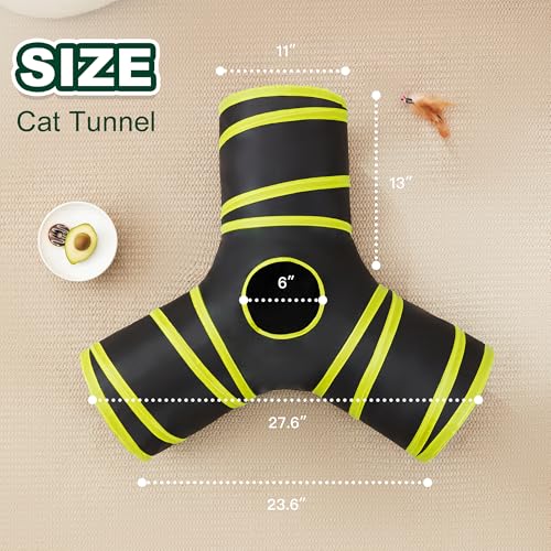 50% Off Love's Cabin 3-Way Cat Tunnel with Teaser Wand