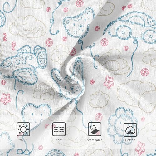 Little Girl Underwear Toddler Panties Kids Undies Vehicle Planes Flower Cartoon Soft Cotton Briefs 2T-8Y3