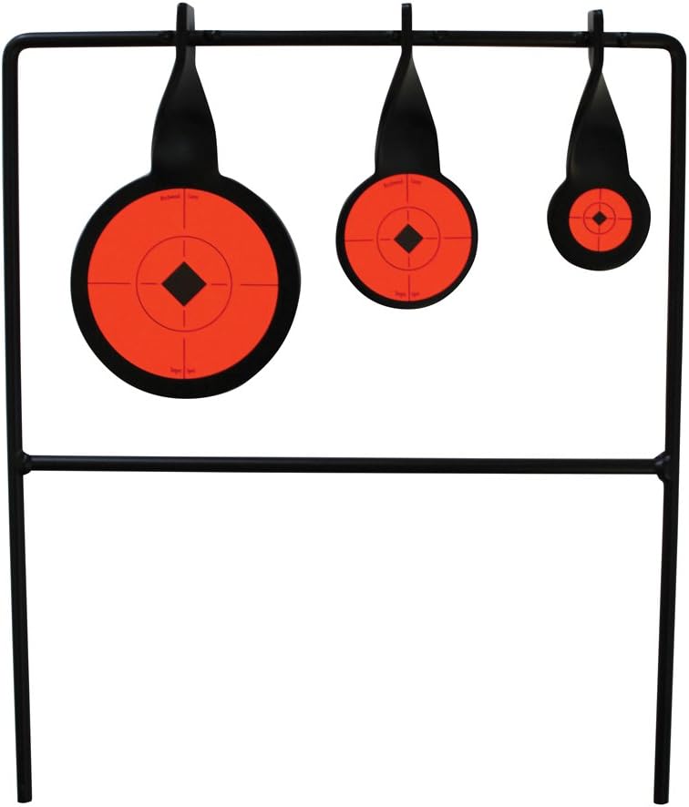 BIRCHWOOD CASEY World of Targets Easy-to-Use Durable Steel Spinner Target with High Visibility Target Spots for Maintenance-Free Rifle/Handgun Shooting