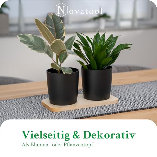 Novaliv-Stilvolle-Krauterstation-2er-Set-mit-Holzunterlage-und-2-Krautertopfe-fur-Jede-Fensterbank-Fur-frische-Kuchenkrauter-Krautergarten-fur-die-kuche-Krauterbeet-Indoor-Blumentopf-Ubertopf | Dealmeister.io Alt tag für bilder post titel