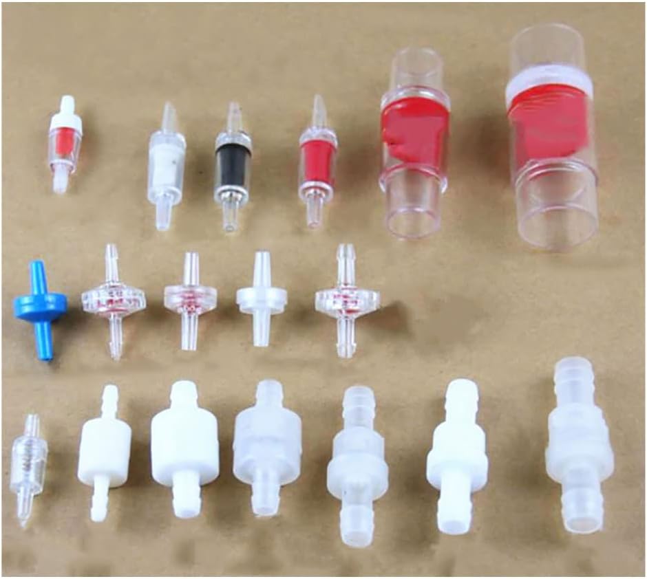 bzcemind 1pcs Plastic One Way Inline Check Valve Gas Air Liquid Water Fluids One-Way Valve PVC Hose Connectors,13 (4×4mm)