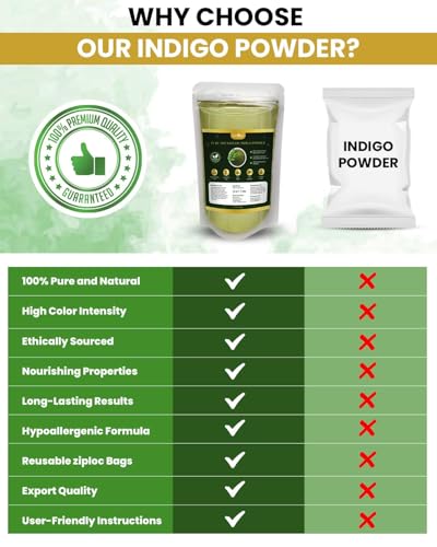 Polvo de índigo orgánico para cabello negro 200 gramos miniatura 6