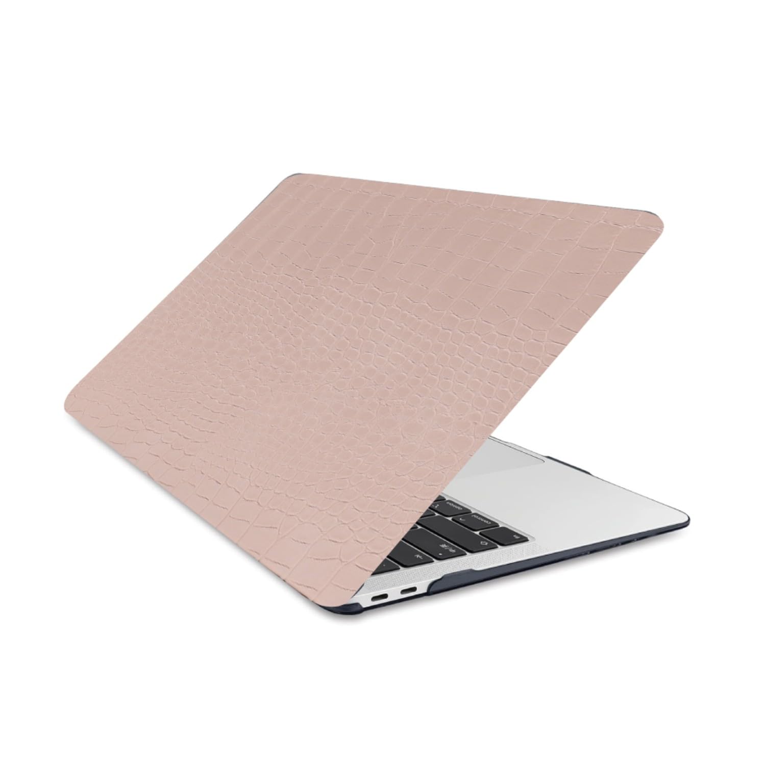 ACJYX Laptop Protective Case Compatible with MacBook Pro 15 inch Stylish Crocodile Alligator Skin Faux Leather Shell Model A1707 A1990 Release 2019