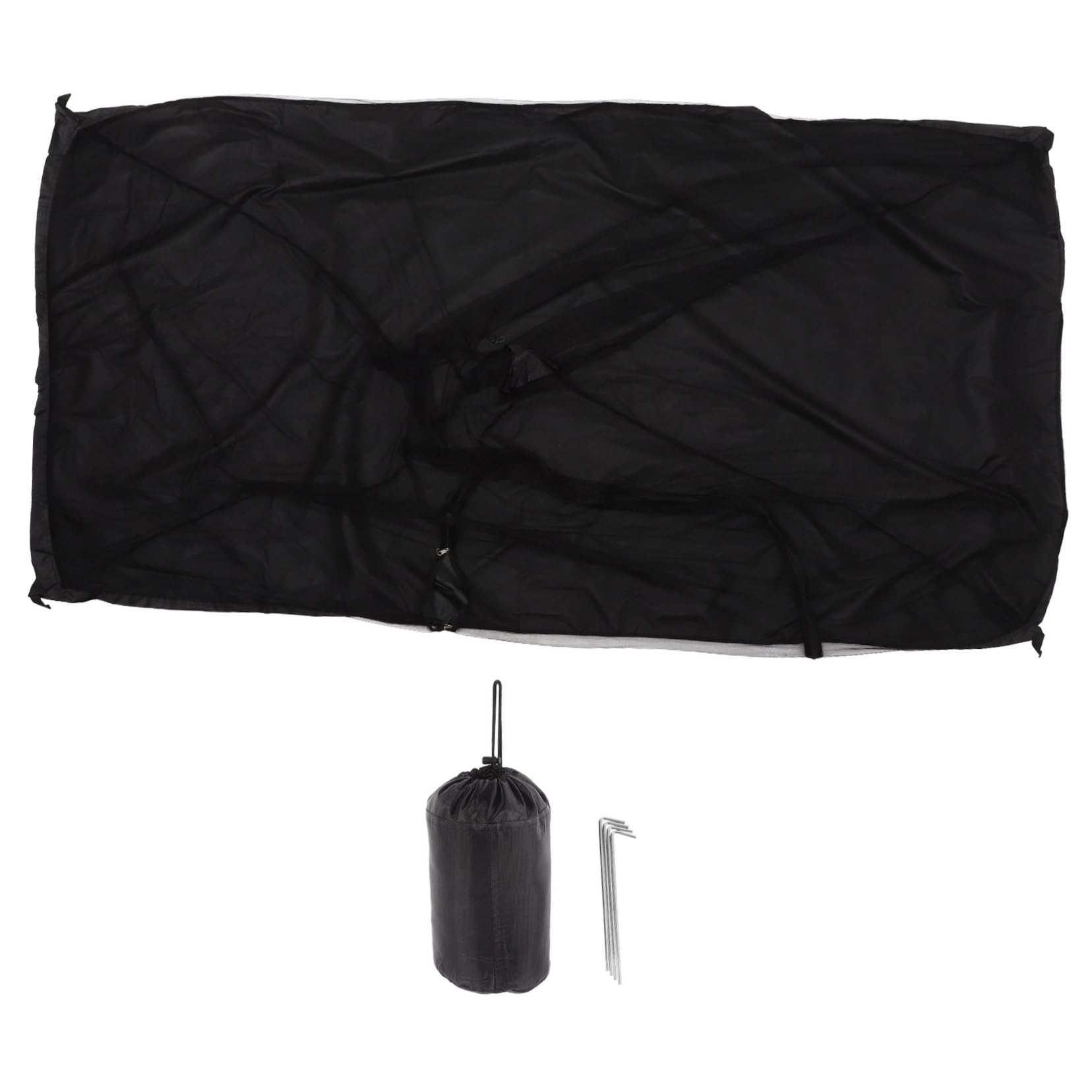 Moustiquaire camping portable 1 personne avec maille fine et porte zippée