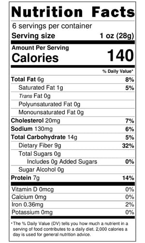 Sami's Bakery Low Carb Cheese Chips Millet and Flax bulk case 12 bags Keto