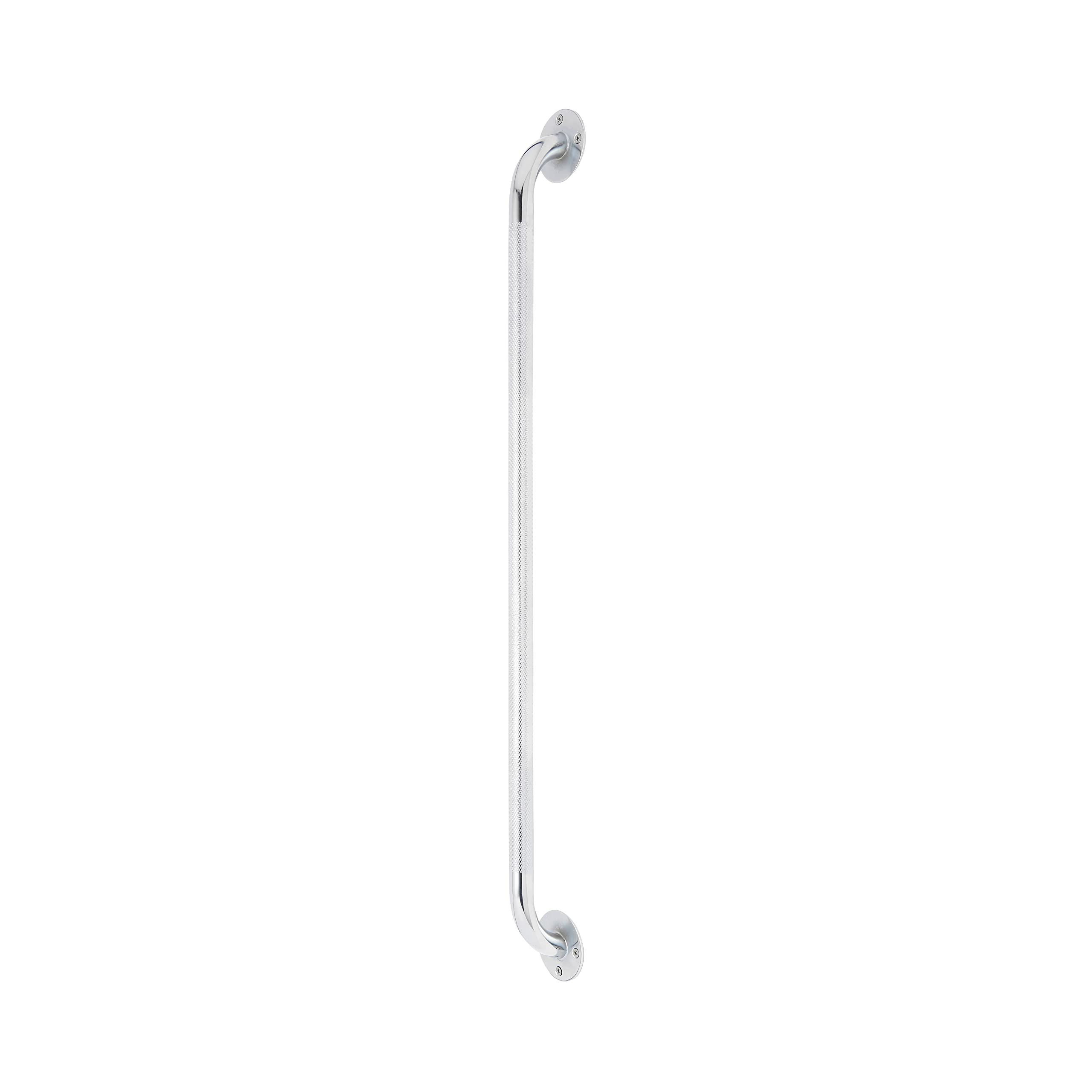 Medline Knurled Chrome 32” Grab Bar for Shower & Bathtub, Independence & Ease of Movement — For Elderly, Handicapped or Seniors, 300 lb. Capacity, 1 Bar