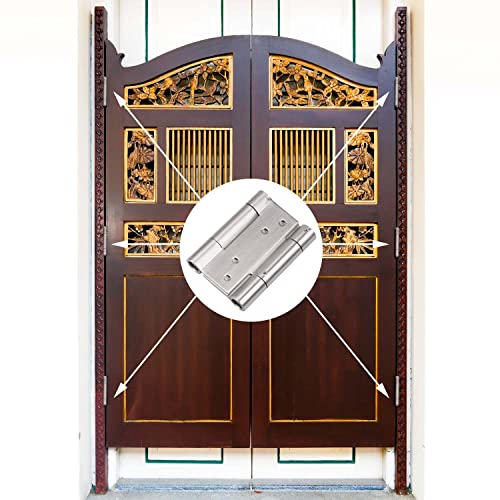 Amig Pendeltürbänder Messing 125mm - Hochwertige Türscharniere Für Pendeltüren Bis 30kg