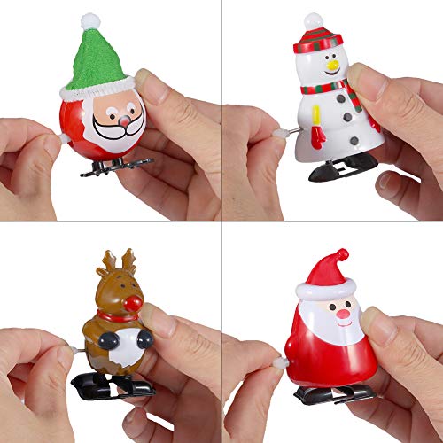 Lumiparty Christmas Wind Up Toys 24 PCs Assorted Animal Toys for Easter Party Favors, Easter Egg Fillers Easter Basket Stuffers, Easter Eggs Hunt, Classroom Prize Supplies.