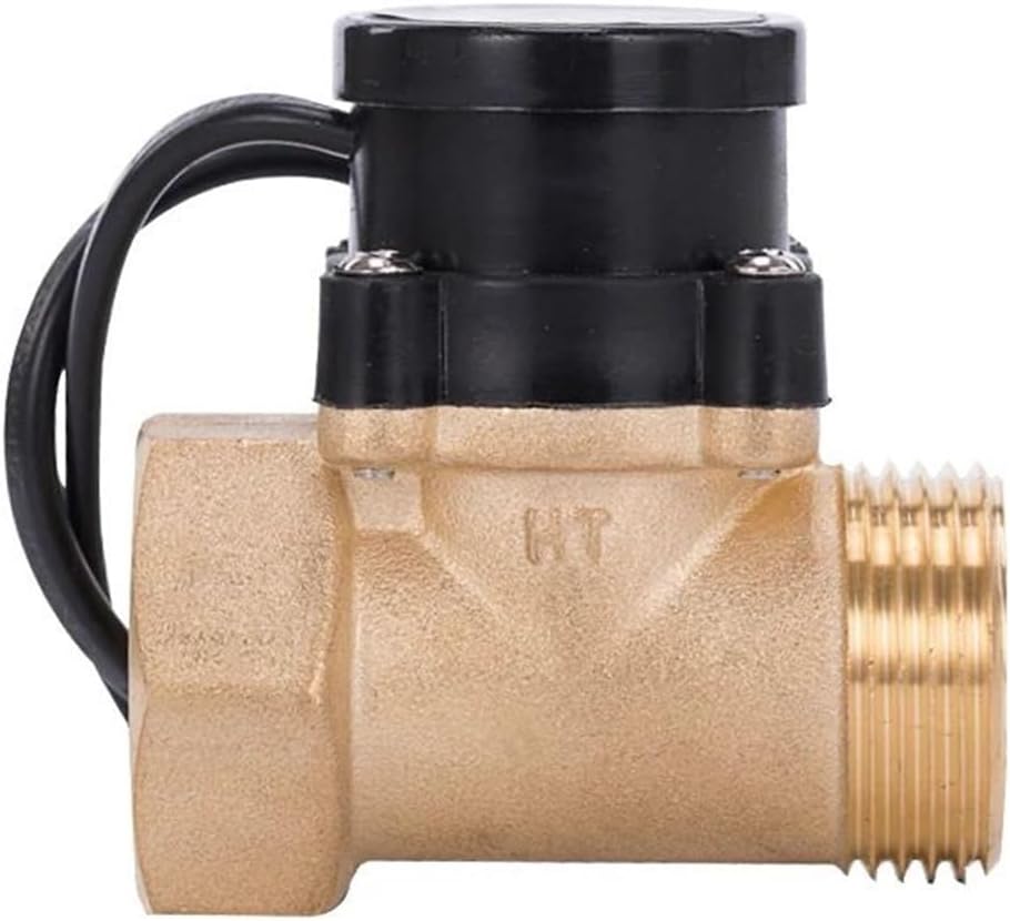 HT800 One 1 Inch Water Pump Flow Sensor Switch Liquid Booster Solar Heater Brass Magnetic Pressure Automatic Control Valve Part(HT-2010 2 inch 220V)