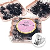 144 Lash Clusters DIY Eyelash Extensions C Curl 16mm Wispy Eyelash Extensions Reusable Individual Lashes Cluster Volume Look Super Thin Band & Soft