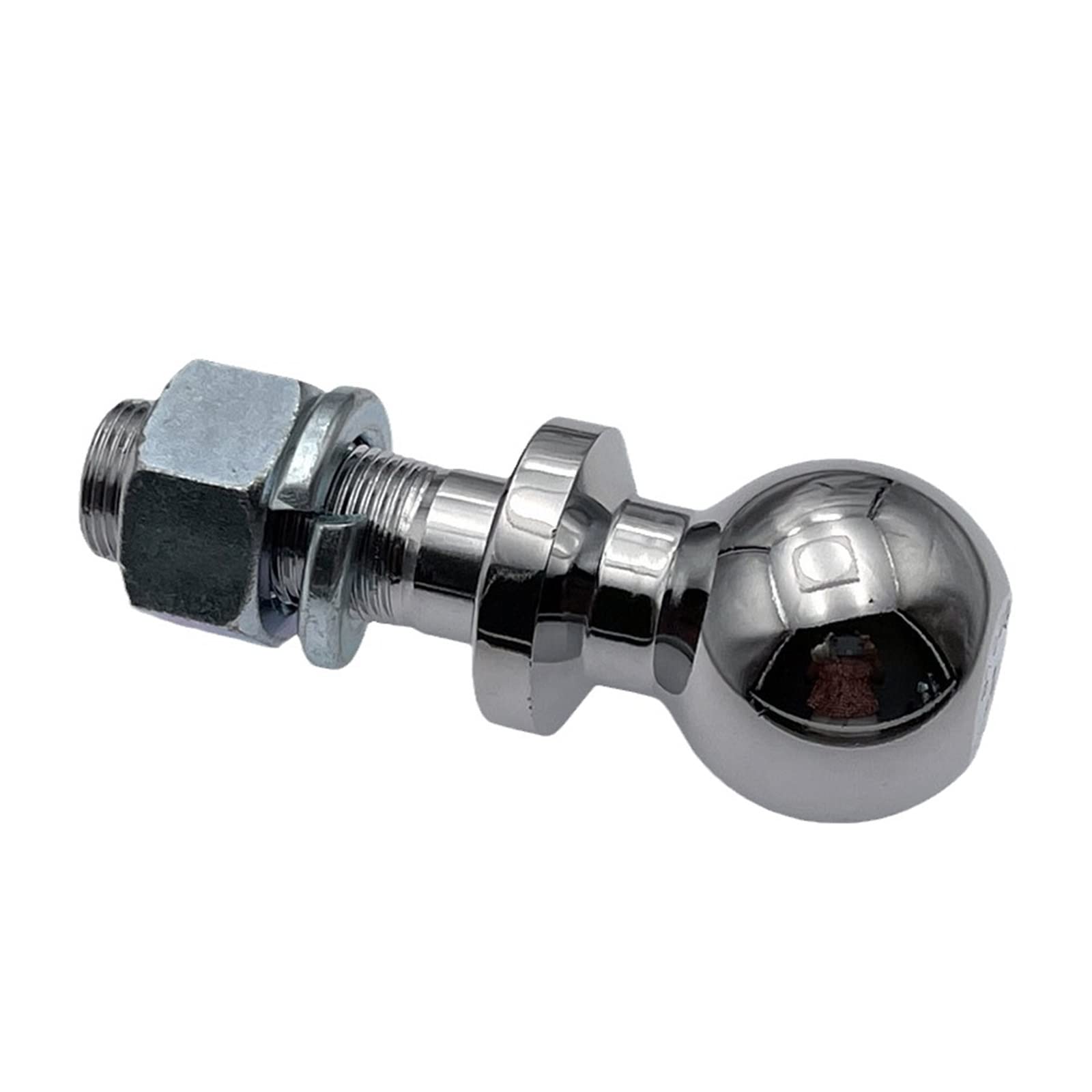 Anhängerkupplung, Chrom -Schleppball 50 mm 1 "Shank Dia. Anhängerkupplung Schleppkapazität 5000 Pfund RV Teile Car Camper Copping Caravan Accessoires(7500LBS)