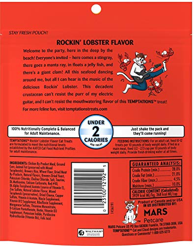 Temptation 3 Flavor Seafood Bundle Classic Crunchy and Soft Cat Treats, 6.3 Ounces Each, Under 2 Calories Per Treat - Image 3