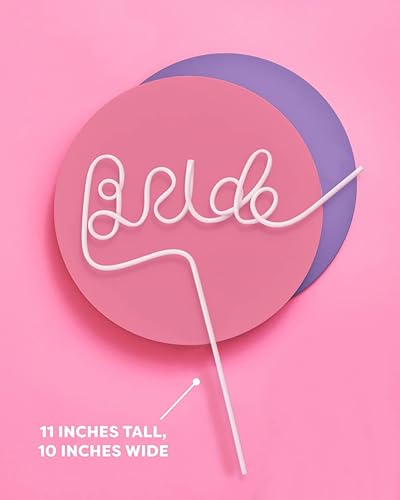 Miniatura 8 de xo, Fetti Pajita blanca XL para despedida de soltera  Decoraciones de fiesta de despedida de soltera  Regalo de novia