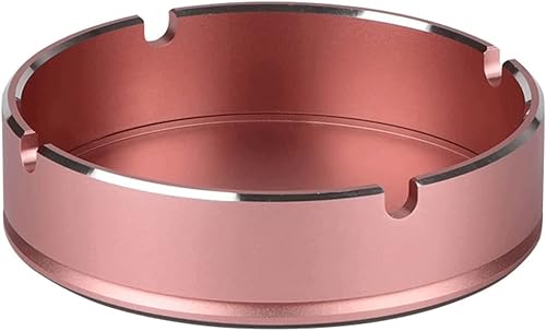 Elegant Rose gold high-end ashtray aluminum alloy ashtray home creative metal ashtray fashion luxury indoor and outdoor ashtray easy to use