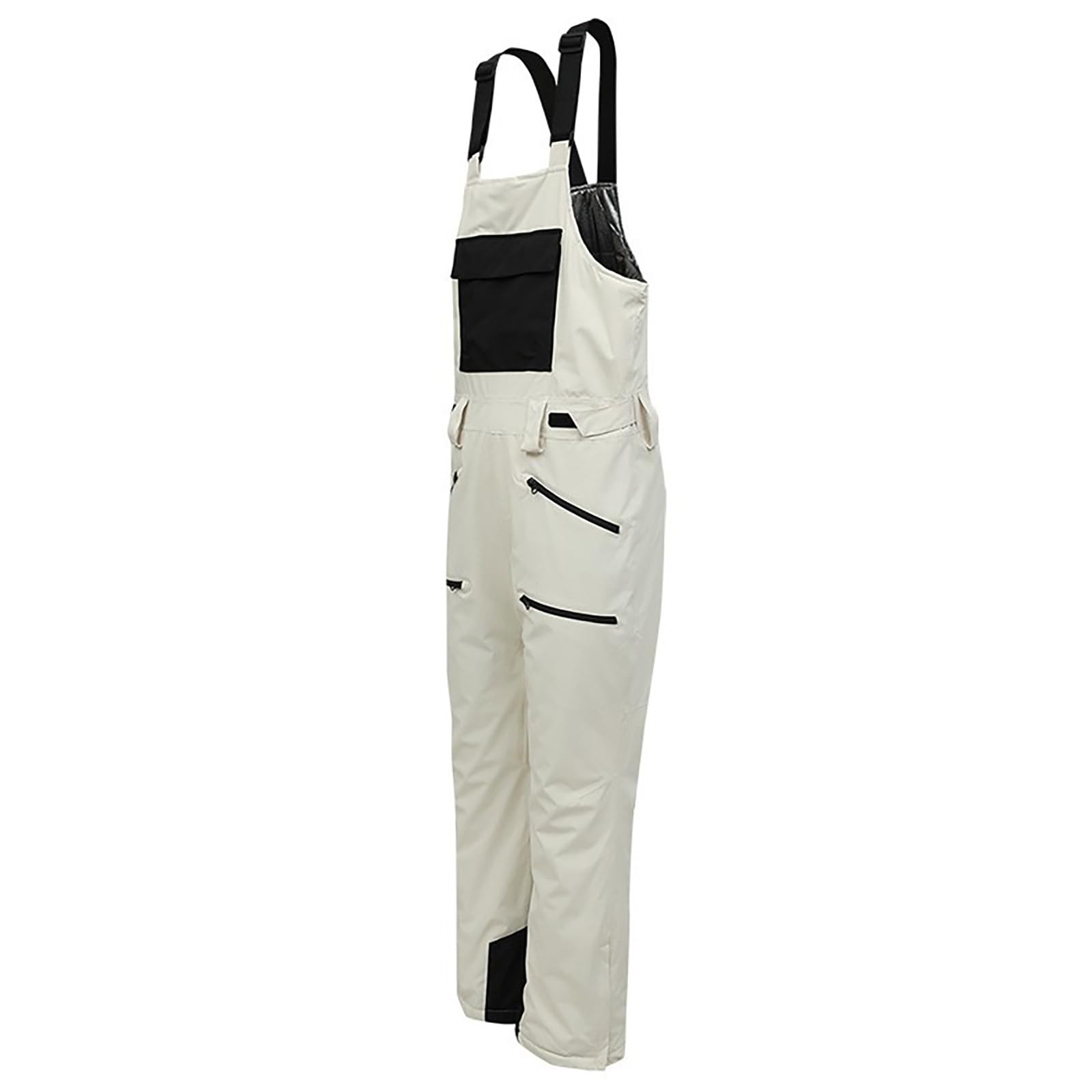 Generico Pantaloni Sci Uomo Freddo Pantalone Neve Imbottiti Baggy Snowboard Pants Invernali con Tasche Multiple Impermeabili per All'Aperto Antivento Salopette