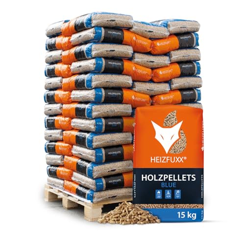 HEIZFUXX Holzpellets Blue 6mm ENplusA1-975kg (65 x 15kg) - Weichholz