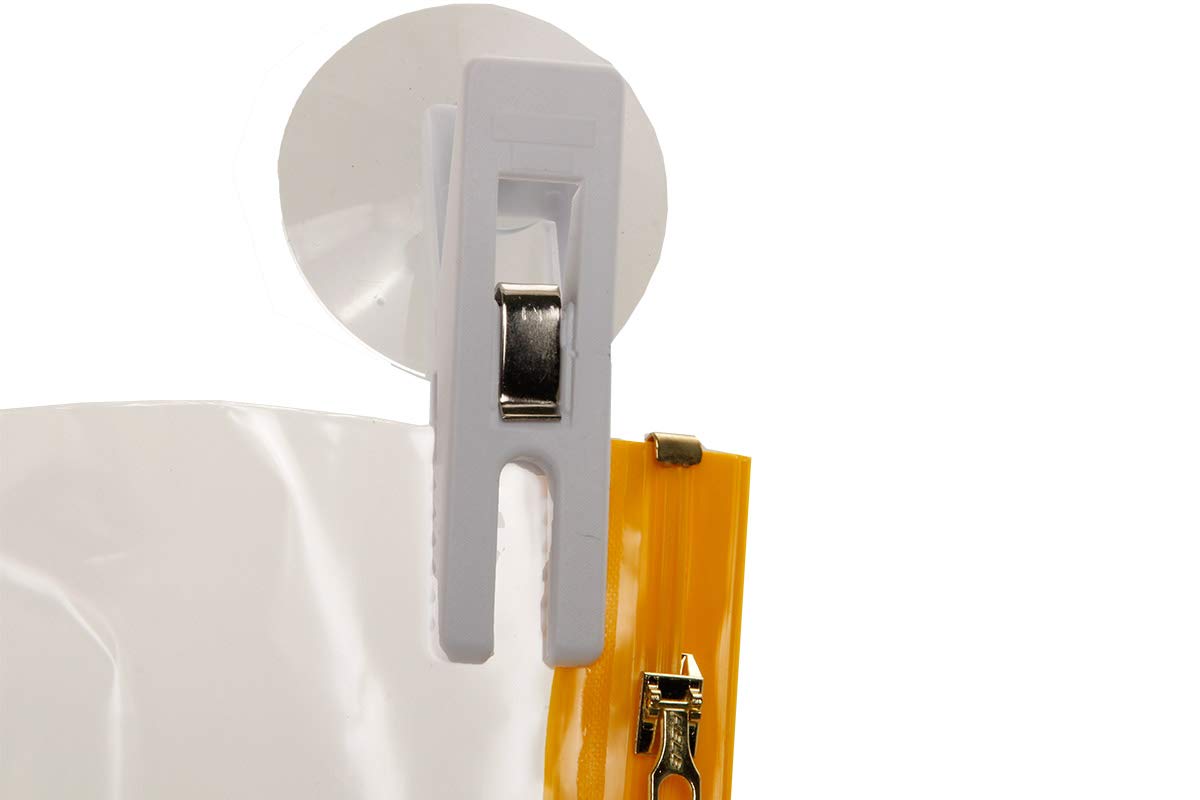 10x Buste Protettive A1, 650x900mm Impermeabili con Chiusura | Custodie con protezione UV e 2 clip con ventosa, spessore 100 my, ideali per planimetrie, cantieri e documenti importanti.