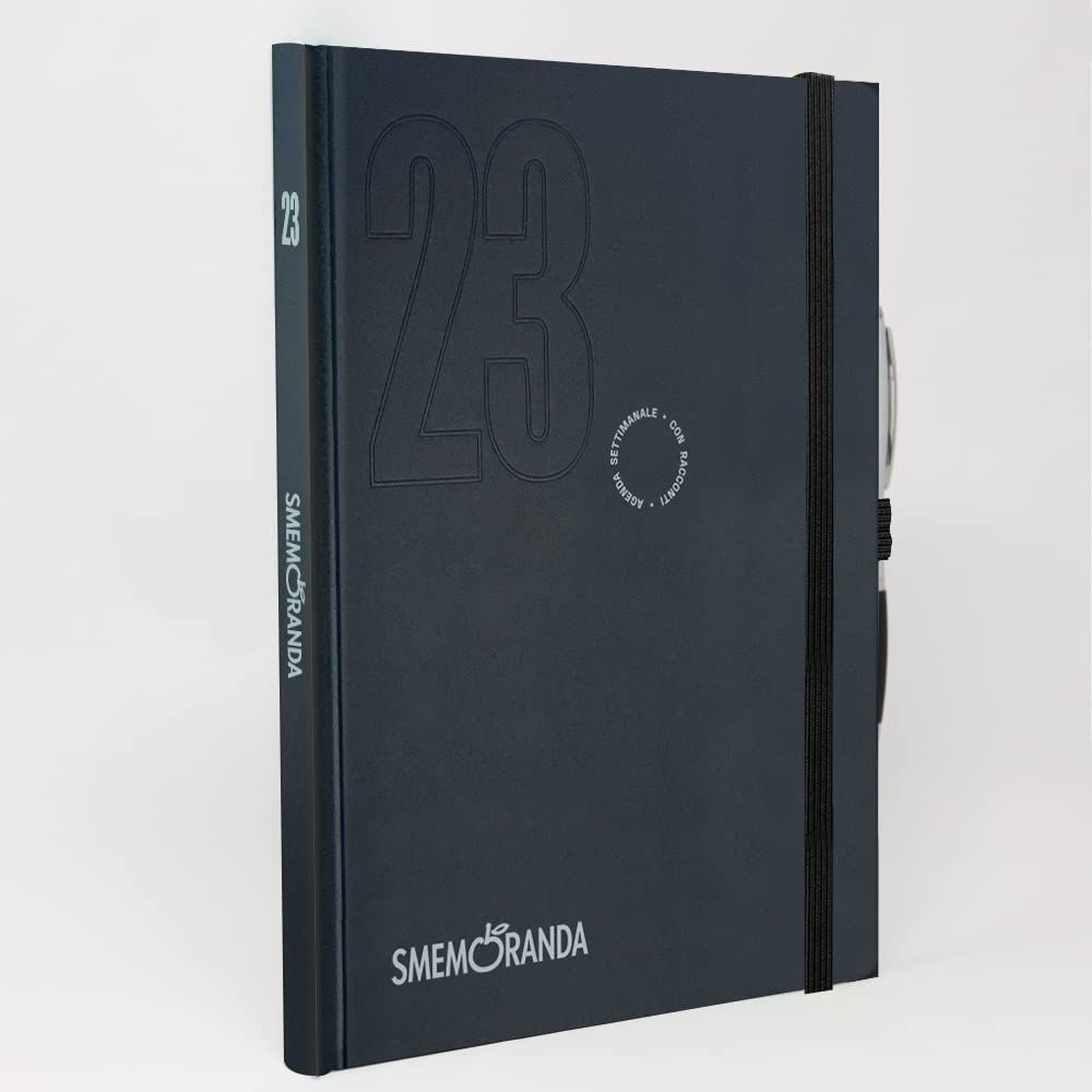 Smemoranda, Weekly Diary 12 Months, January, December 2023, Hardcover, Checked Sheets, Extra Large Size 16.8x24 cm - Image 2