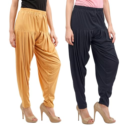 Image of Buy That Trendz Patiala Salwar for Women Relaxed Fit Viscose Patiyala Salwar Harem Bottom Pants