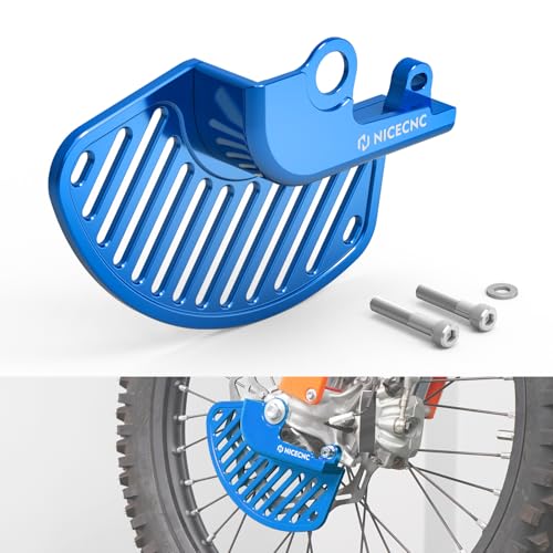 NICECNC Blue Front Brake Rotor Disc Protector Cover Compatible with Husqvarna TE300i 2019-2023 FE350 2016-2024 FE501 2016-2024 TE150i 2020-2023 Compatible with SHERCO 300 SE-R 2014-2022 See Fitment