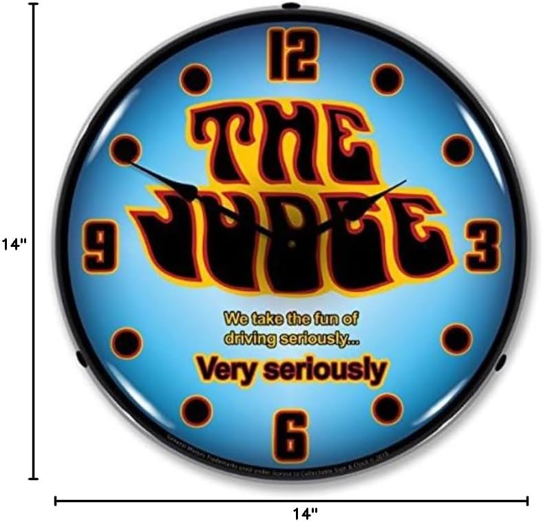 New GTO The Judge Retro Vintage Style Advertising LED Lighted Clock - Ships Free Next Business Day to Lower 48 States