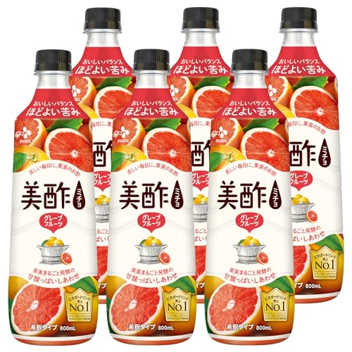 美酢 (ミチョ) 希釈タイプ グレープフルーツ味 800ml (6本)の商品画像（Amazon）