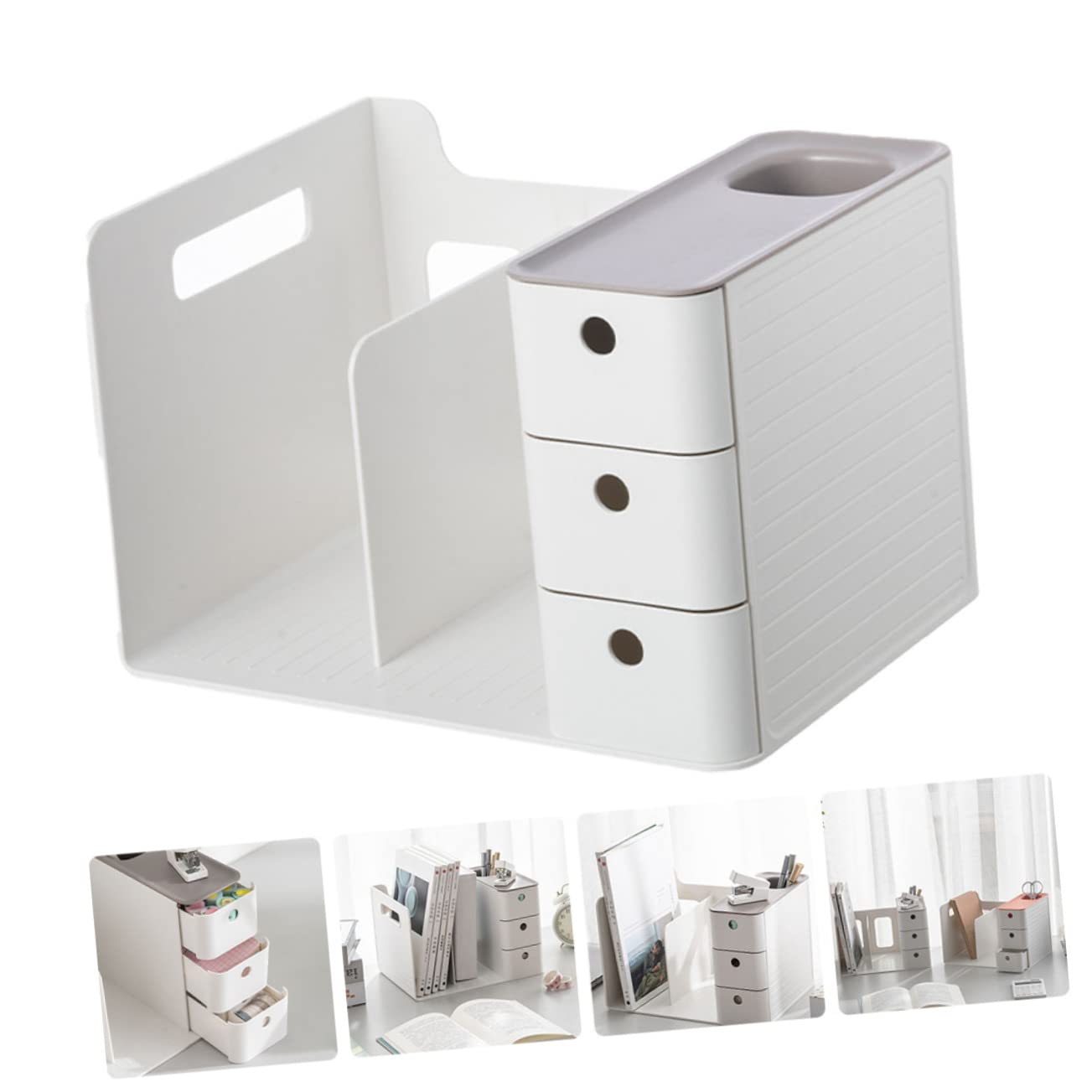 MAGICLULU Caja De Almacenamiento De Papelería Para Oficina Organizador De Escritorio Sencillo Hogar Para Organizar Suministros De Oficina y Papelería El Escritorio