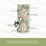 Nomadix Mini Towel - Perfect for Beach, Pool, Travel, Camping, Yoga - Made with Recycled Materials - Super Absorbent - Sand Resistant - Palms Pink - 16x40 - Image 3