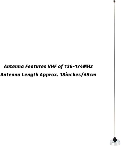 Miniatura 3 de Antena de radio aficionado NMO 150W VHF 136-174MHz 2M 18-Inch Antena móvil Paquete de 3