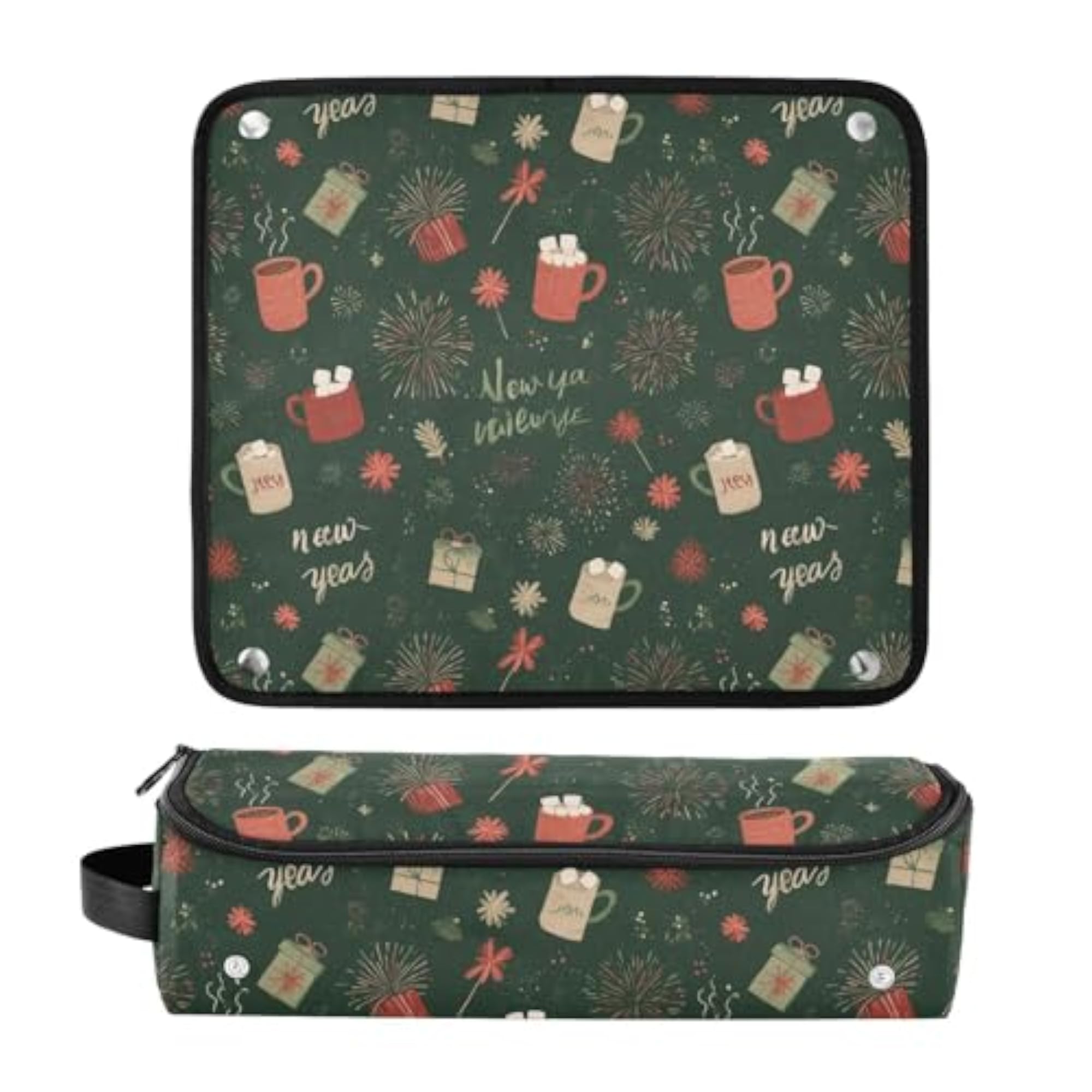 New Year Cocoa Green Hair Tools Travel Bag for Hot Tools