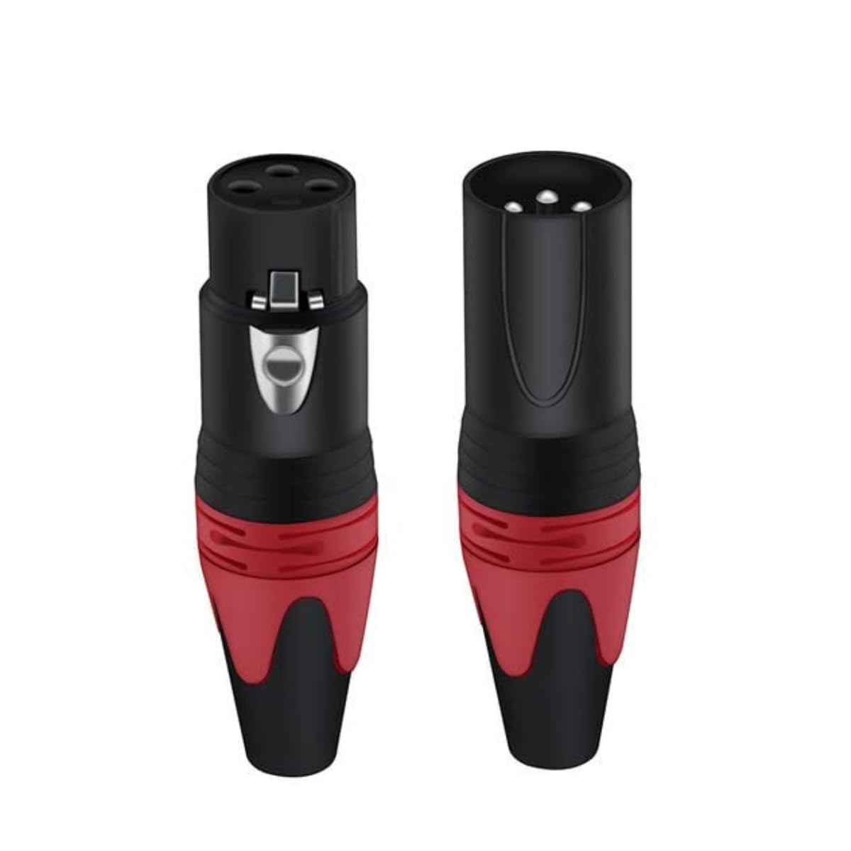 DEVICE OF URBAN INFOTECH XLR Connector 3-Pin XLR Cable Connector Male and Female Connector Microphone Cable Plug Connector Audio Socket, Colored XLR Connectors (Pack of 2)-image-43