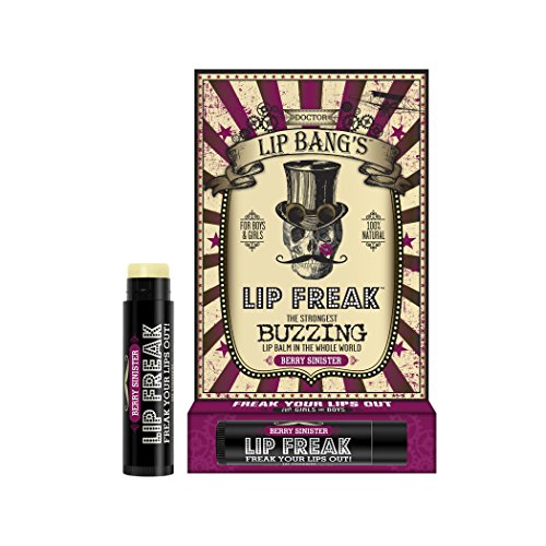 Doctor Lip Bang's BUZZING Lip Balm | Lip Freak| 100% All Natural | Cruelty Free | Berry Sinister