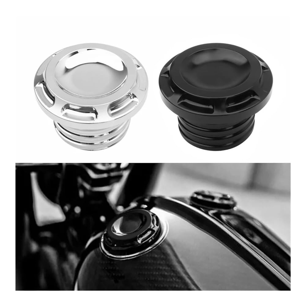 Tappo serbatoio carburante motocicletta Tappo Serbatoio Carburante Benzina Motocicletta Con Sfiato Filettato Destro Decorativo Per Sportster Road King Per Softail Per Dyna Dal 96 In Poi