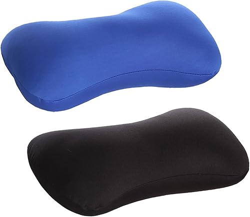 Paquete de 2 almohadas de cuello de microcuentas blandas, cojín de apoyo cervical y cuello para el cuerpo, almohada para reposacabezas y hueso,
