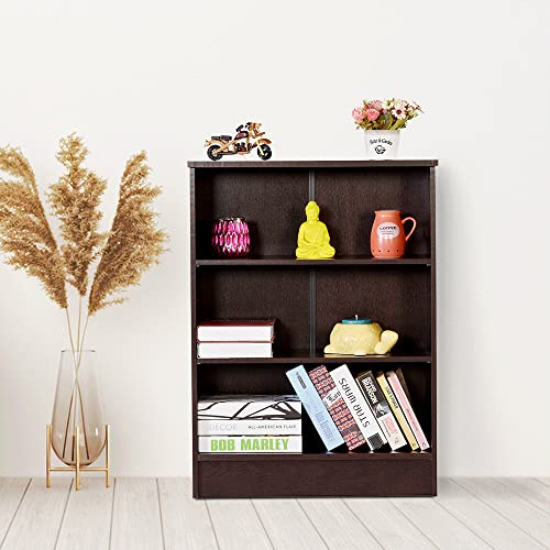 Image of DeckUp Dusun Engineered Wood Book Shelf and Display Unit( Set of 1 ,Dark Wenge, Matte Finish)