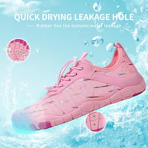 Image of SIOSNETA Hike Barefoot Shoes for Women Men, Wide Toe Water Shoes for Hiking,Breathable Non-Slip Athletic Footwear,