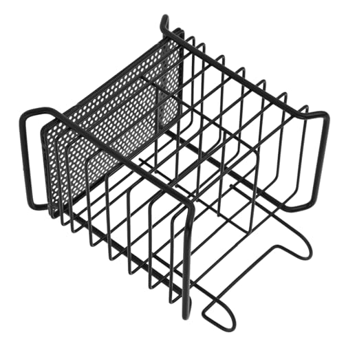Cabilock Iron Chopsticks Holder Black Drying Rack for Utensils Efficient Draining Ventilation for Kitchen Organization Fits Dish Racks Cabinet Doors