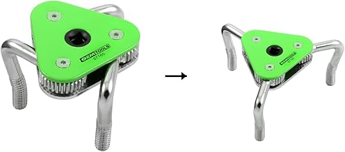Miniatura 3 de OEMTOOLS 87160 Llave de filtro ajustable de 3 mandíbulas, llave de filtro de aceite de uso pequeño espacio, llave de filtro de aceite ajustable,