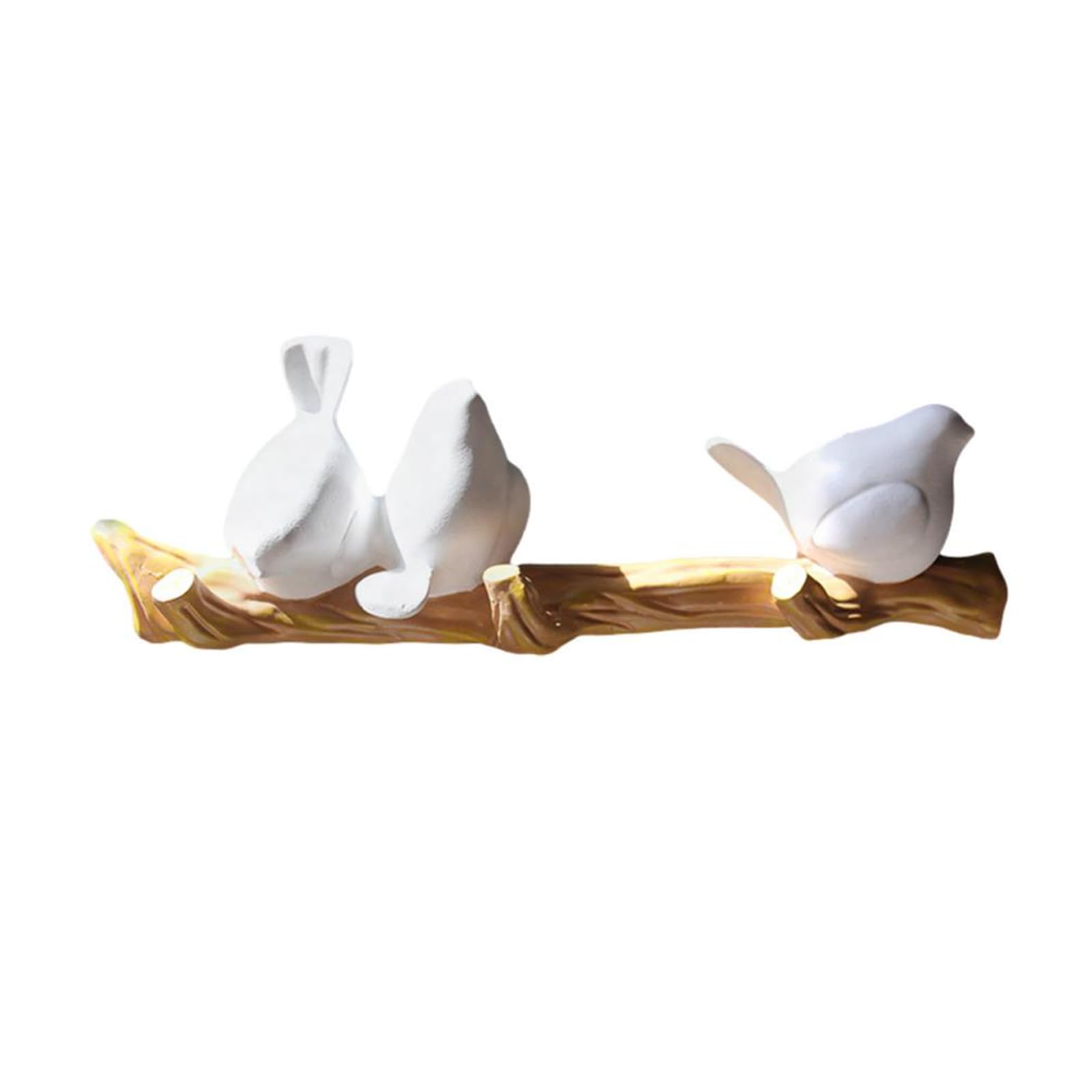 Buxuaaaa Three Little Birds Decorative Coat Hanger Waterproof Resin Bird Hook For Hanging Jackets Scarves Living Room Or Bedroom Wall Decoration Kitchen Towel Hook