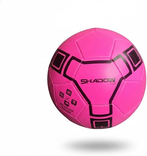 Shadow Model Soccer Ball, Metallic Bright Color, Size 5 Soccer Ball. Weatherproof Soccerball. Ultra Thick Cover Ideal for Inclement Weather Due to