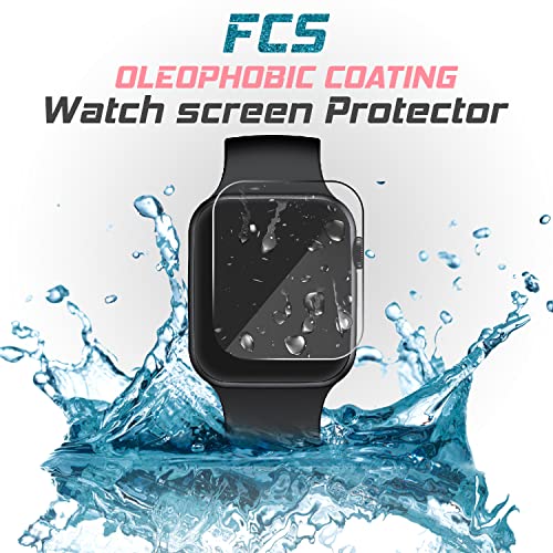 Image of FCS Smartwatch Screen Guard Membrane For Boat Wave Lite|Ultrathin 0.125Mm 9H Anti Shock Flexible Screen Protector Tpu Membrane|Edge To Edge Coverage|Pack Of 3