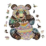 HomeSweety Panda Puzzle Small Home Floor Wooden Puzzles for Kids Ages 4+ Home Decoration Christmas G