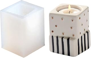 Concrete Candle Holder Silicone Mold Cement Candlestick Moulds DIY Home Decoration