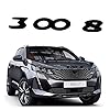 DEMANDER Zwart 3008 Hood Sticker Trunk Sticker Fit voor Peugeot 3008 308 2008 208 4008 GT 5008 307 408 508 301 206 207…