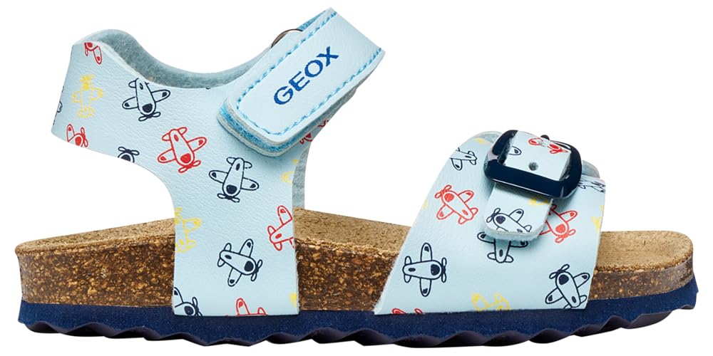 Geox B CHALKI Boy Sandal, LT, blu, 27 EU