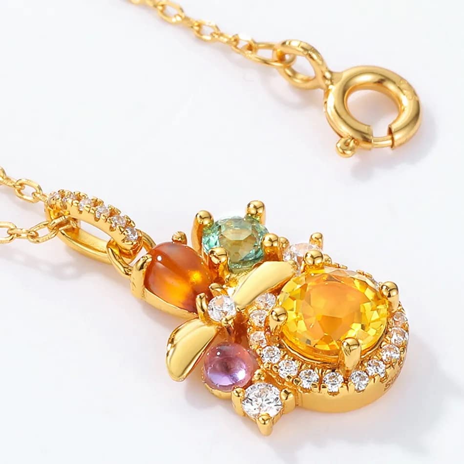 Pendentif améthyste véritable et collier argent 925 ajustable - 4