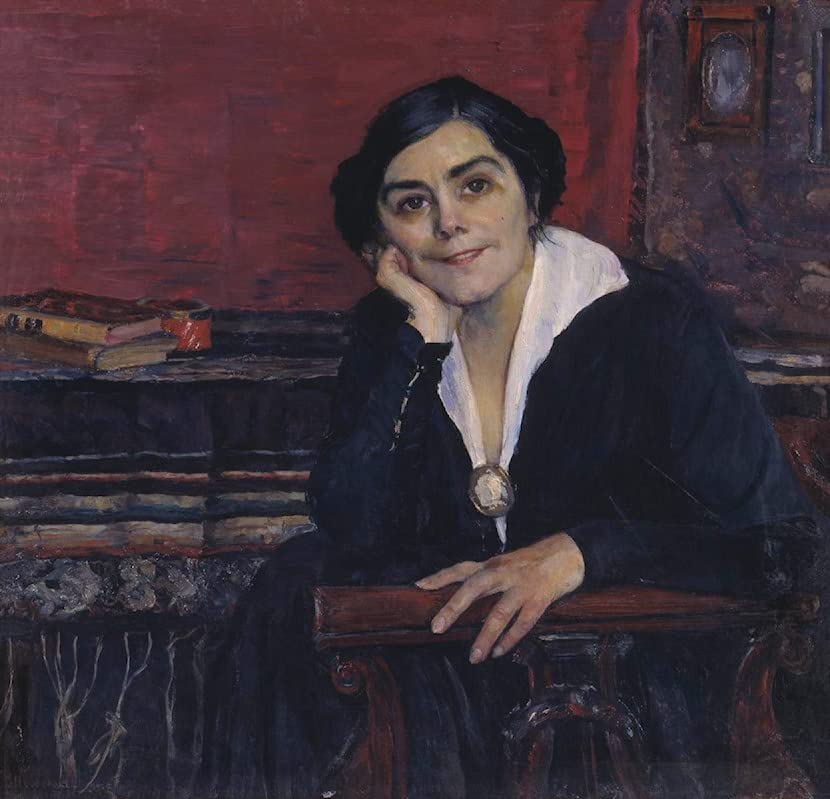 Impression d'affiches Mikhail Nesterov toile portrait d'Am Shchepkina pour décoration mural 60x90cm