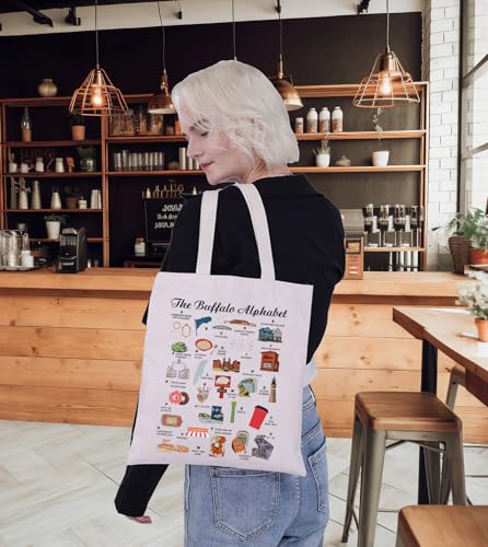 G2TUP New York City Travel Bag Buffalo Alphabet Tote Bag New York Souvenir Gift for NY Travel Lover3