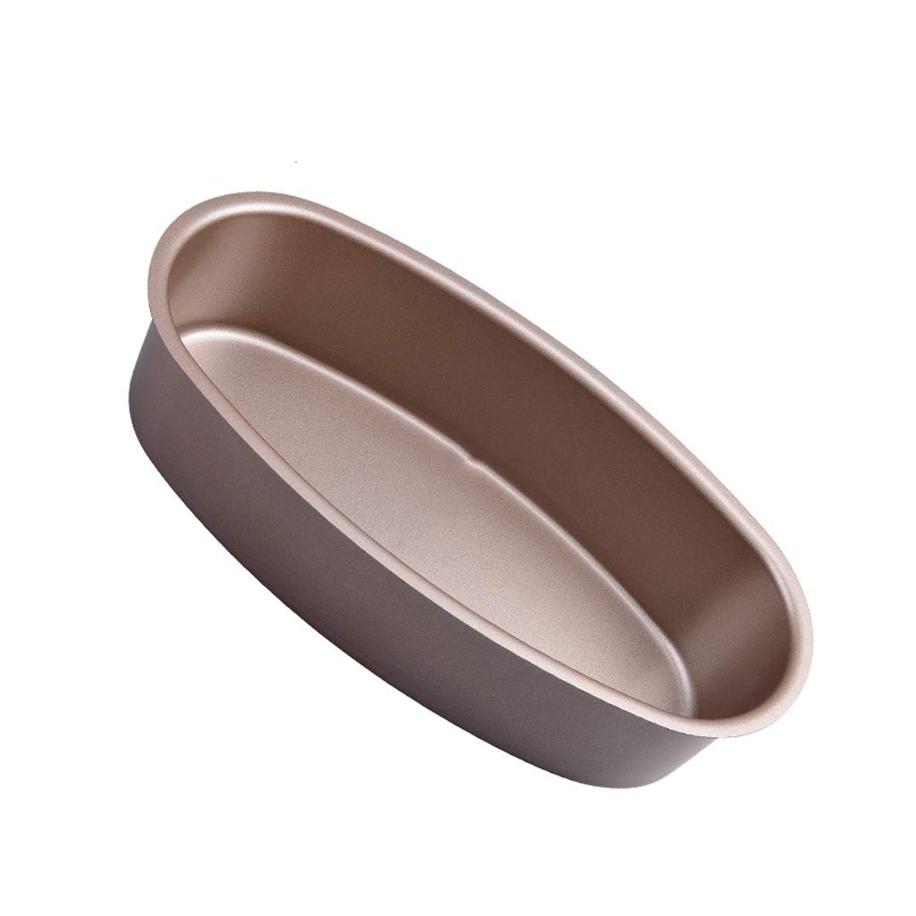 RJJ Narzędzia do pieczenia formy ciasto owalne ser serem non-stick ciasto chleb formy non-stick piekarnik ciasto złoto (Color : Golden)