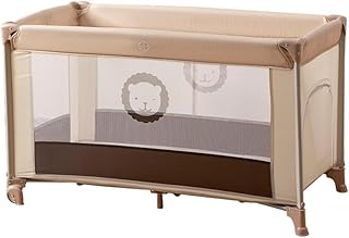 2 In 1 Baby Crib, Portable Playard, Baby Cot Foldable Travel Bed Playpen, Travel Crib Nursery Center for Infant with Comfortable Mattress and Carry Bag